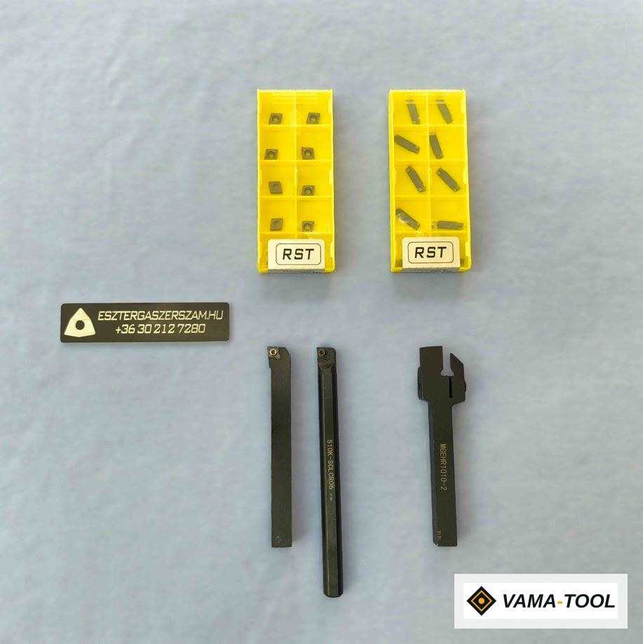 Esztergakés készlet 10x10 mm bővített csomag